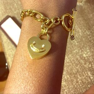Juicy Couture Heart Padlock Starter Bracelet